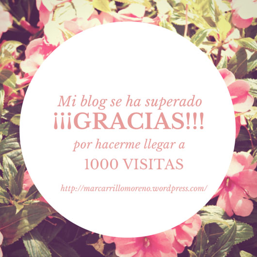 Mar Carrillo - 1000 visitas - Gracias